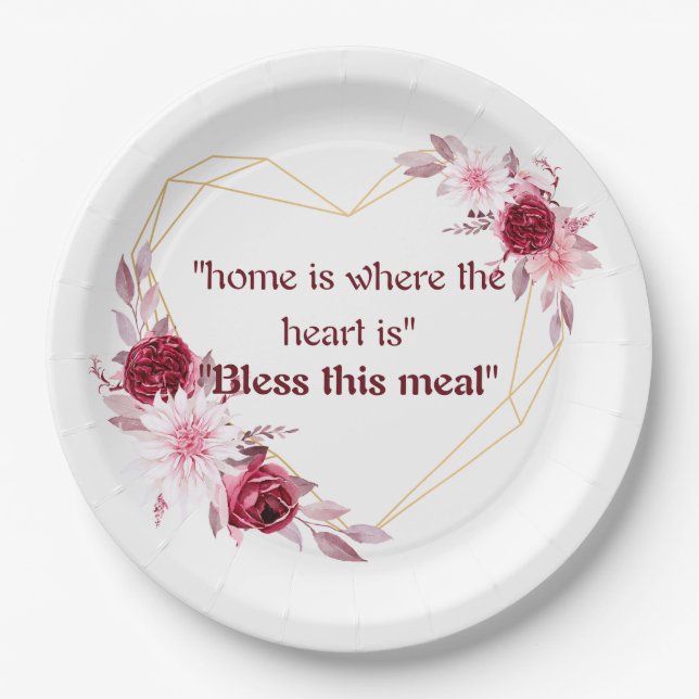 Home  paper plate (Front)