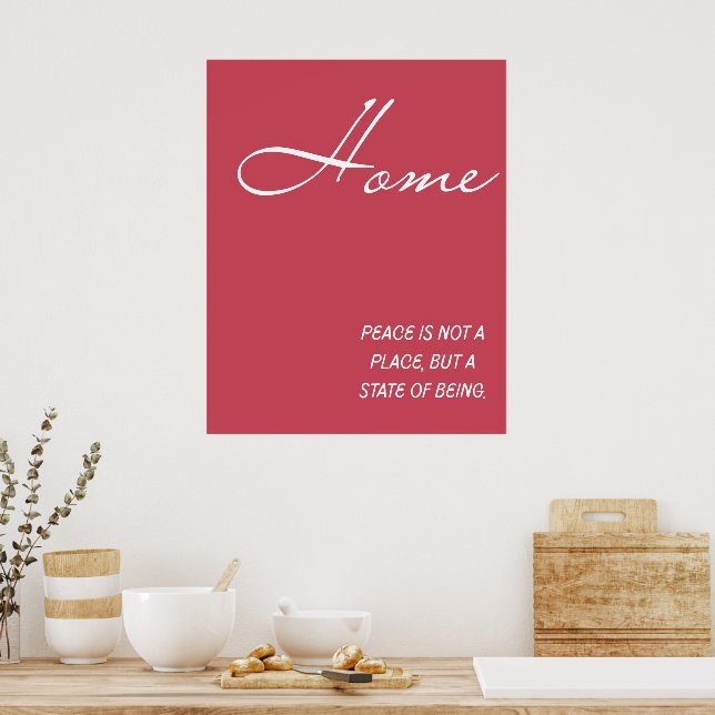 Home Peace Is A State Of Being Wall Art - Serene L (Kitchen)