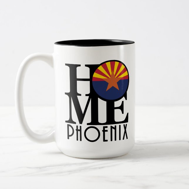 HOME Phoenix Arizona 15oz Two-Tone Coffee Mug (Left)