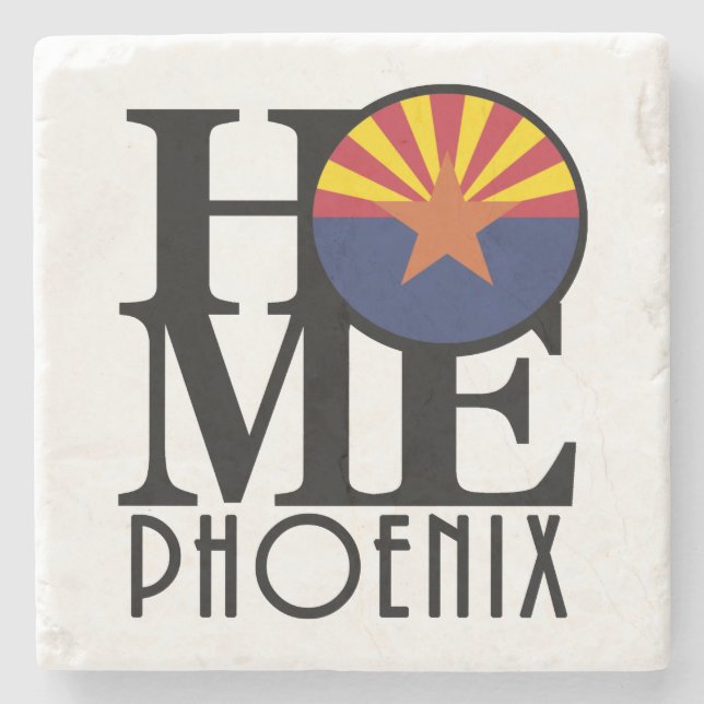 HOME Phoenix Arizona Stone Coaster (Front)
