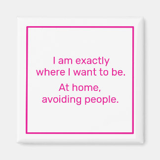 Home (pink) magnet