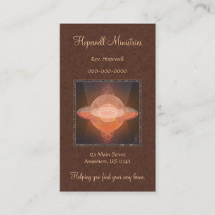 Home Planet Abstract Art Business Card