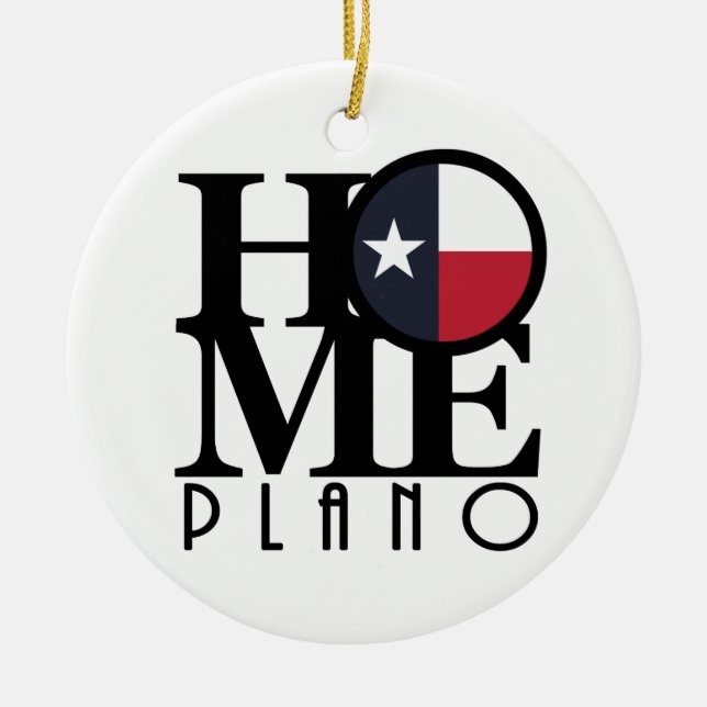HOME Plano Texsa Ceramic Tree Decoration (Front)
