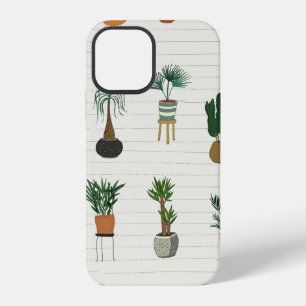 Home Plants: Hand Drawn Seamless Interior iPhone 12 Case