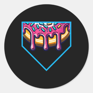 Home Plate Drip - Softll And Sell  Classic Round Sticker
