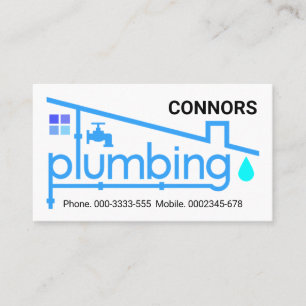 Home Plumbing Pipeline Repairs Business Card