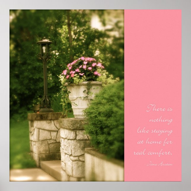 Home Poster w/ Jane Austen quote (Front)