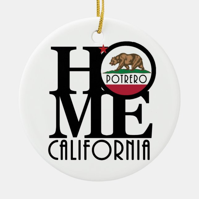 HOME Potrero Ceramic Tree Decoration (Front)