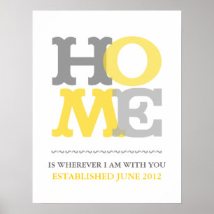 Home print or poster customise personalise