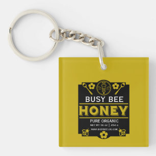 Home Produce Honey  Key Ring