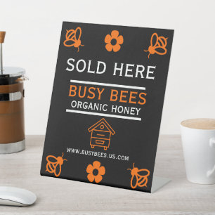 Home Produce Honey Pedestal Sign