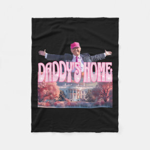 Home Real Donald Pink Preppy Edgy Good Man Trump  Fleece Blanket
