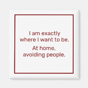 Home (red) magnet