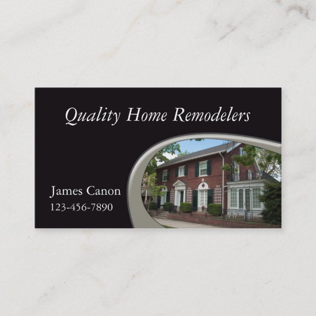 Home Remodeling Business Card (Front)