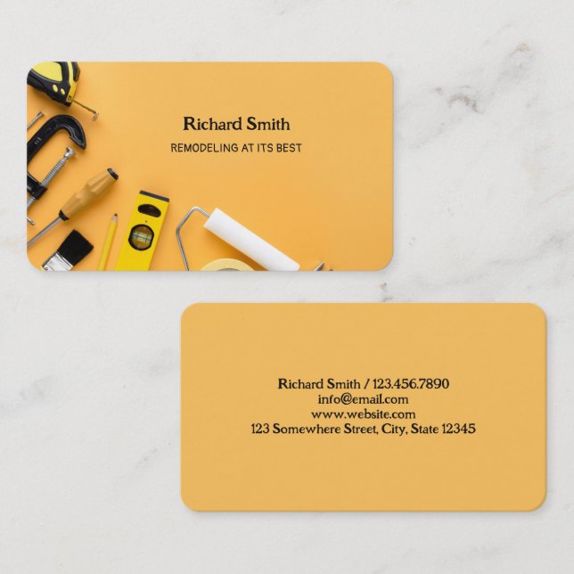 Home Remodeling Business Card (Front/Back)