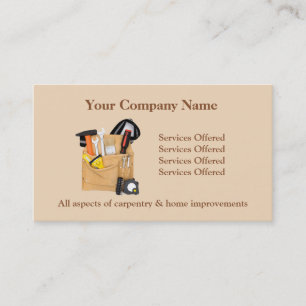 Home Remodeling/Carpentry Business Card