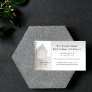 Home Renovation and Repair Business Card