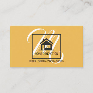 Home Renovation Construction Business Card