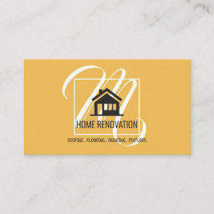 Home Renovation Construction Business Card