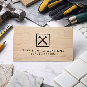 Home Renovation Contractor Business Card