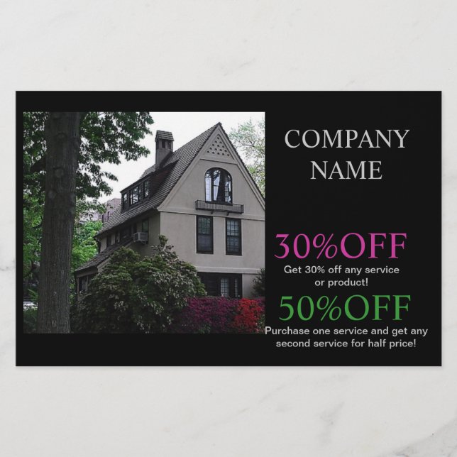 Home Renovation roofing Construction Real Estate Flyer (Front)