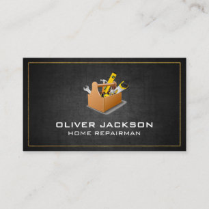 Home Renovations Repairman Tool Box Business Card