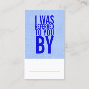 Home Repair and Maintenance Referral Card