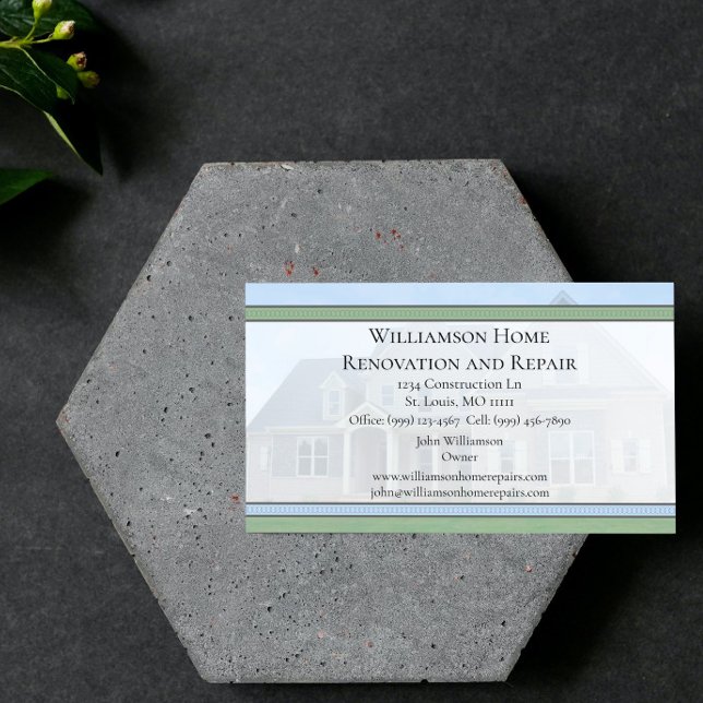 Home Repair and Renovation Business Card (Home Repair and Renovation Business Card)