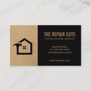 Home Repair Handyman Construction Business Card