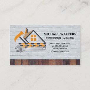 Home Repair Renovations Blue Collar Business Card