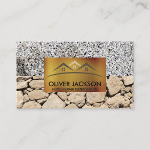 Home Repair   Stone Wall   Slate Marble Business Card