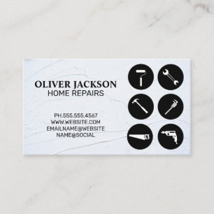 Home Repair Tools Handyman Business Card