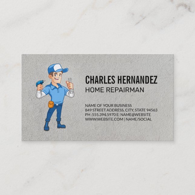Home Repairs | Renovations | Fix It Business Card (Front)
