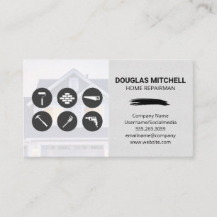 Home Repairs Residential Home Business Card