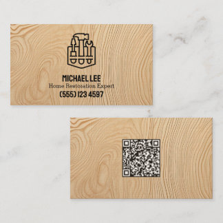 Home Restoration Decking Vcard QR Business Card