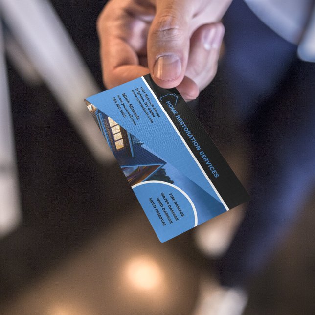 Home Restoration Services Business Card (Creator Uploaded)