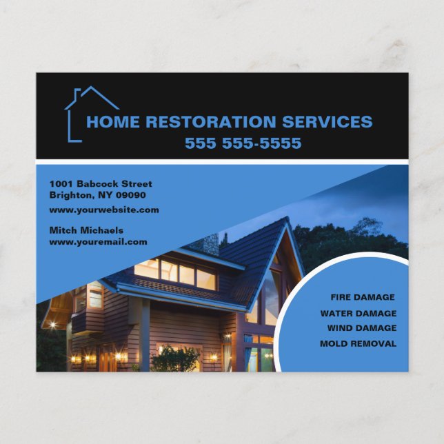 Home Restoration Services Flyer (Front)