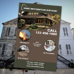 Home Restoration Services Flyer<br><div class="desc">Introducing our Home Restoration Services Business Flyer This flyer is a powerful tool to connect with homeowners in need of expert repair and renovation services. This eye-catching flyer highlights essential services like water, fire and wind damage restoration, assuring potential clients that their home is safe with us. This flyer communicates...</div>