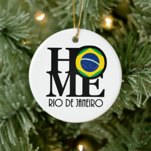 HOME Rio de Janeiro Ceramic Tree Decoration