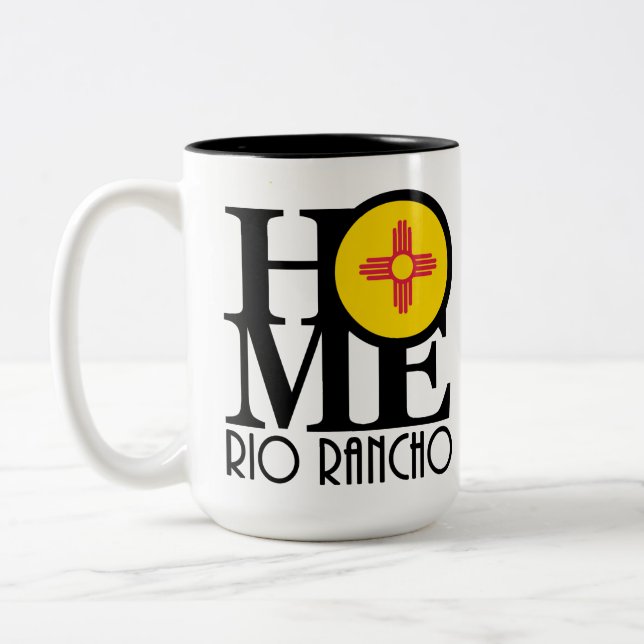 HOME Rio Rancho New Mexico 15oz Two-Tone Coffee Mug (Left)