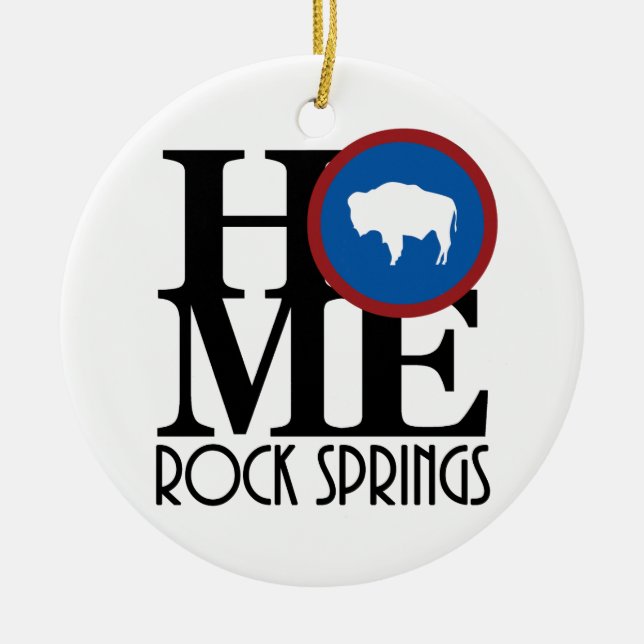 HOME Rock Springs Ceramic Tree Decoration (Front)