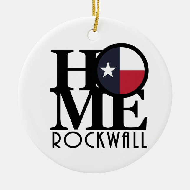 HOME Rockwall Ceramic Tree Decoration (Front)