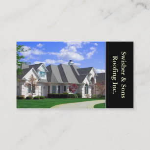 Home Roofing or Roofer Business Card