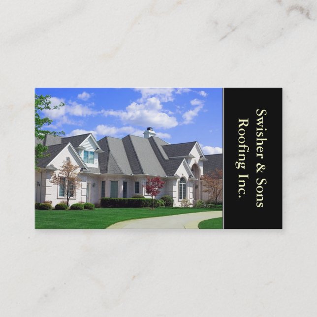 Home Roofing or Roofer Business Card (Front)