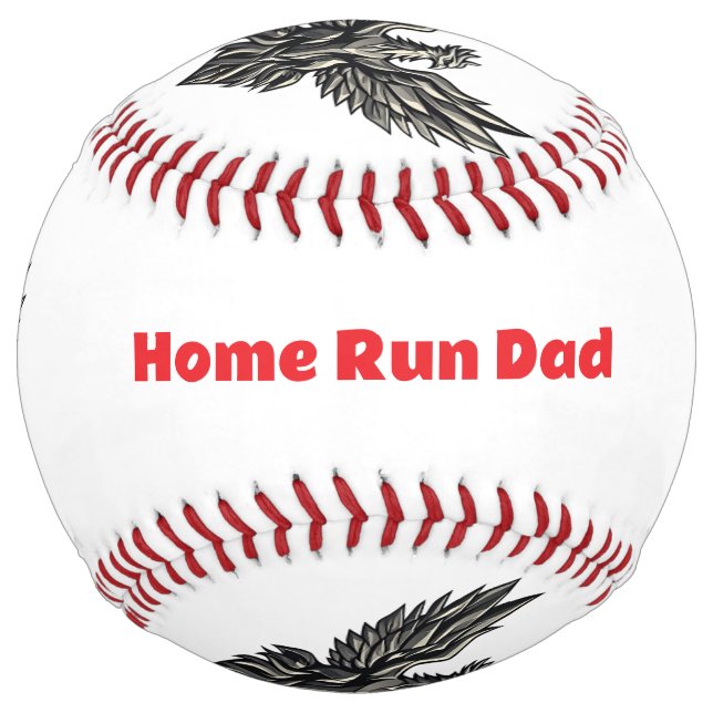 Home Run Dad Personalised Softball (Front)