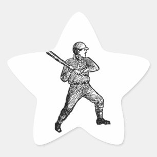 Home Run Game Team Coach Sports Ball Fun Baseball Star Sticker