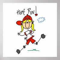Home Run Girls Softball T-shirts and Gifts