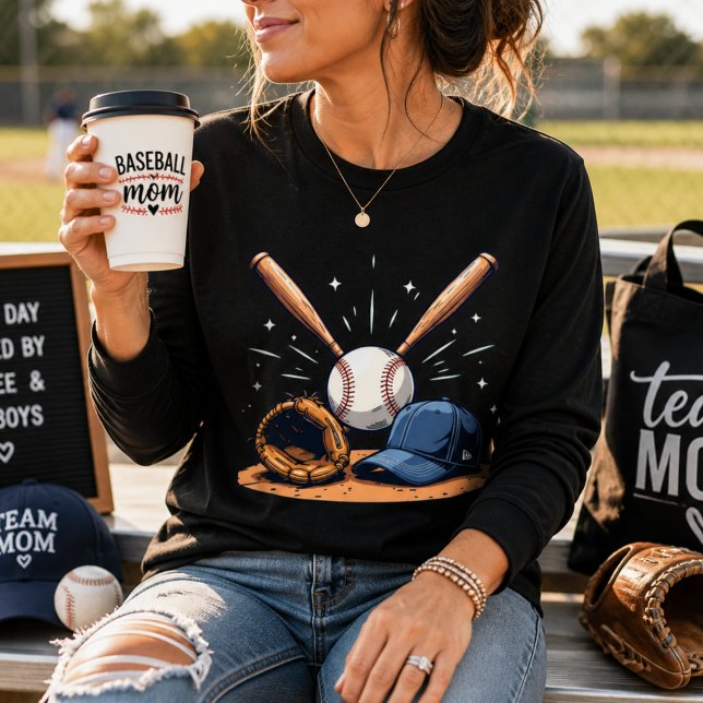 Home Run Vibes Baseball Love colourful tee (Creator Uploaded)
