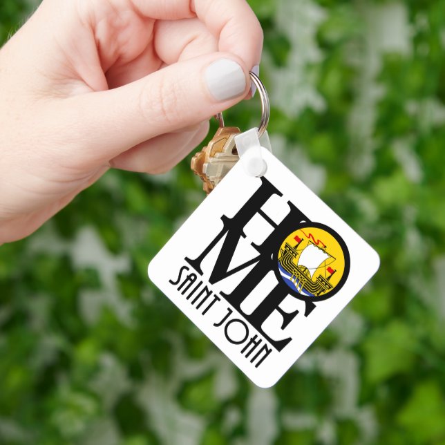 HOME Saint John New Brunswick Canada Key Ring (Hand)