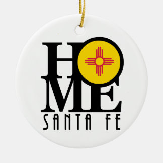 HOME Santa Fe New Mexico Ceramic Tree Decoration